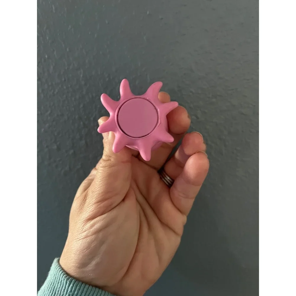 Pink Octopus Squeeze Toy Mini Rubber Stress Relief Fidget Figure Pink Cephalopod